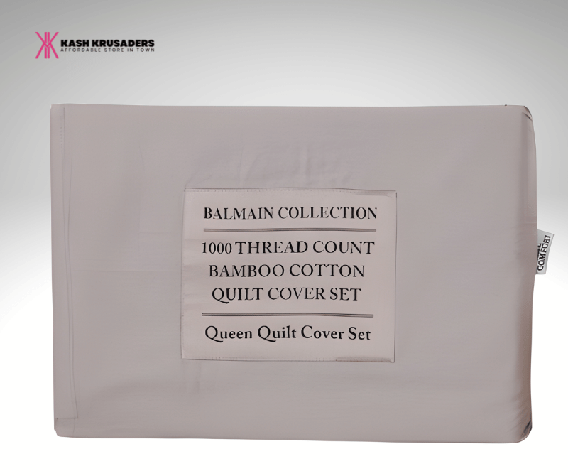 Royal comfort Quilt cover set Queen, Cotton 1000TC Bamboo, 2000TC Bamboo and 1500TC Bamboo